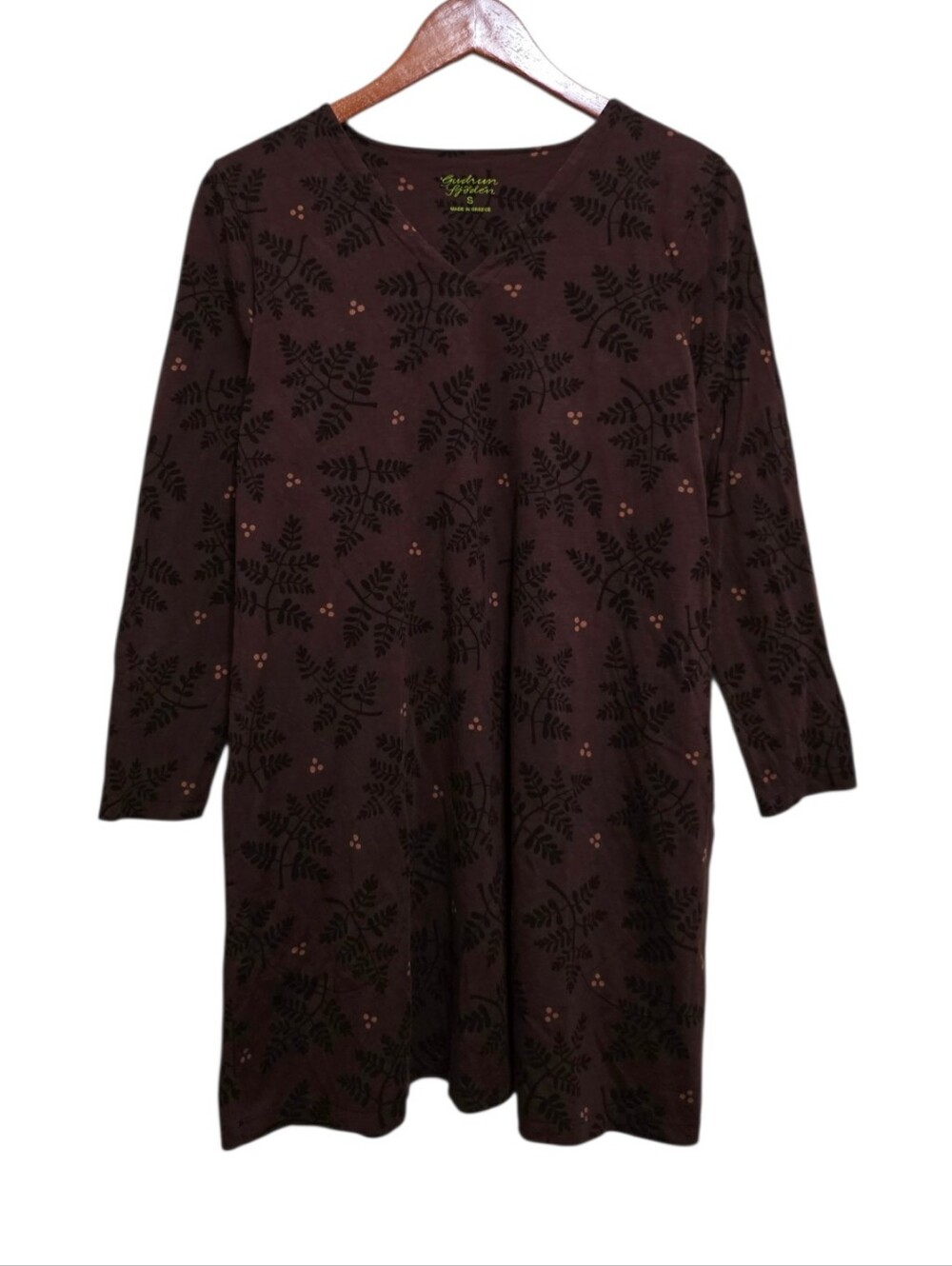 Gudrun Sjoden Judit Tunic in Brown Size Small